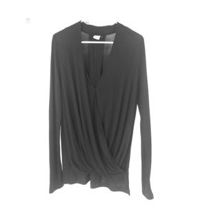 AKEMI + KIN wrap front blouse